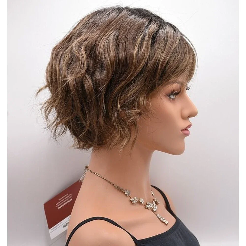 WYATT Wig by RENE OF PARIS, Marble Brown-LR (Long Rooted), Basic Cap, NEW